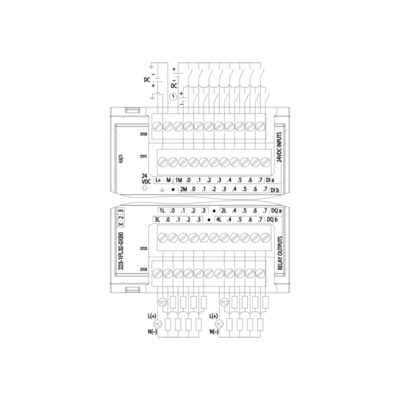 16DI/16DO 16DI 24V DC Sink/Source 16DO relais 2A PLC Digital I/O SM 1223 pour le secteur industriel