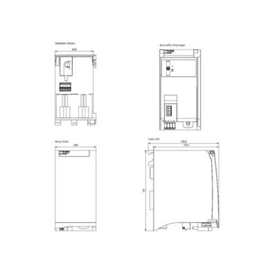 6EP1333-4BA00 SIMATIC PM 1507 24V/8A Appareil électrique pour SIMATIC S7-1500 et réseau Autres