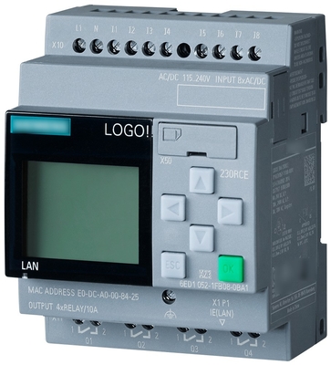LOGO V8.1 12/24RCE Contrôleur programmable avec module hôte 6ED1052-1HB00-0BA8 et RCE