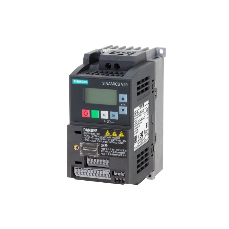 SIEMENS 6SL3210-5BB17-5UV1 SINAMICS V20 200-240V 1AC -10/ 10% 47-63Hz pour une puissance élevée
