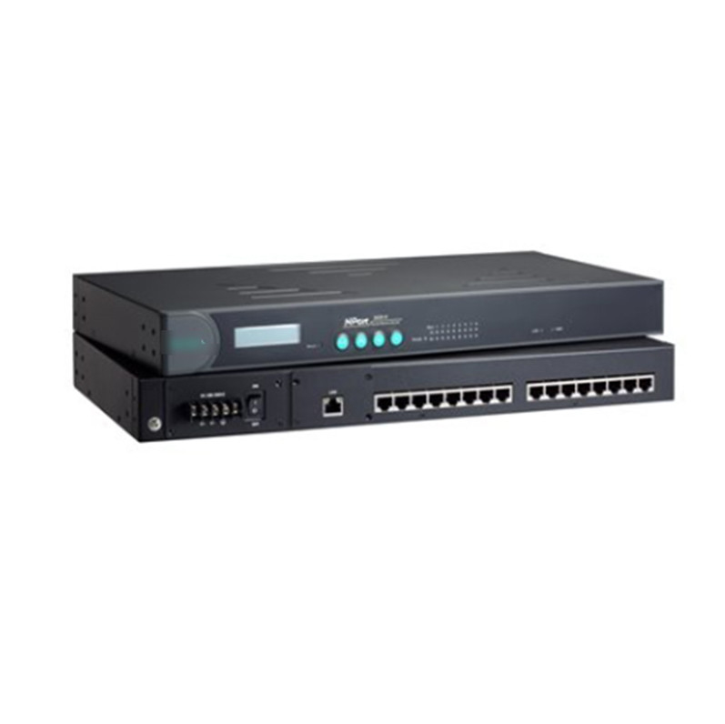 NPORT 5630-16 100 à 240 VAC ou 88 à 300 VDC Serveur série pour MOXA DHL TNT UPS FEDEX EMS