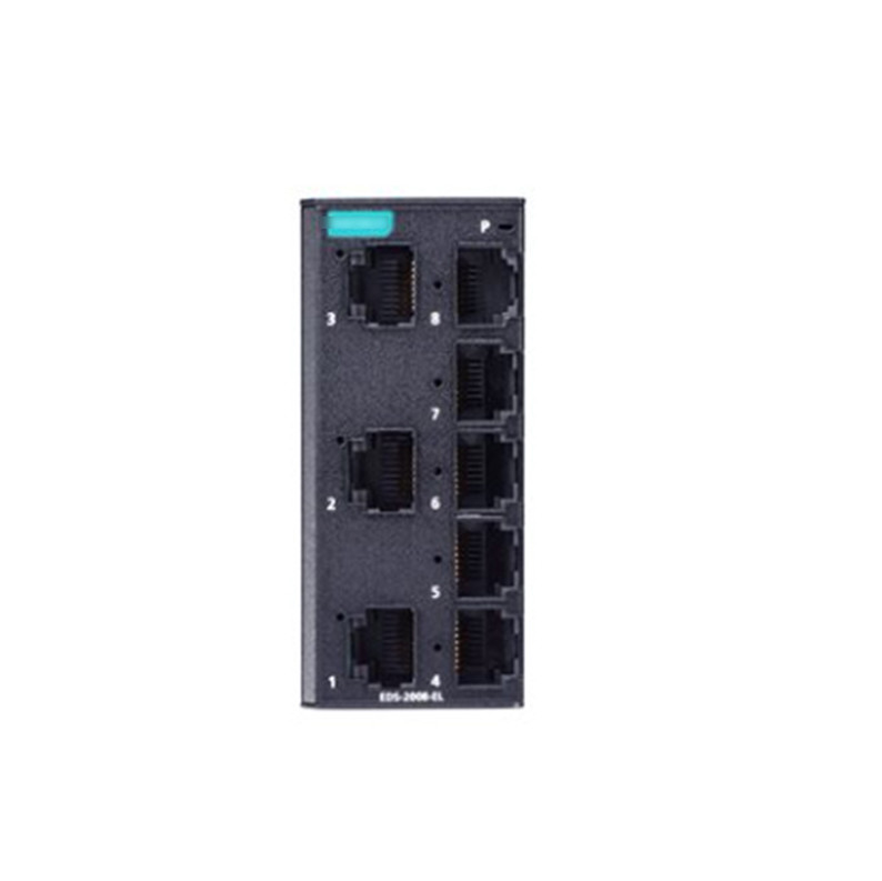 Commutateur Ethernet non géré à 8 ports de la série EDS-2008-EL pour accessoires informatiques industriels