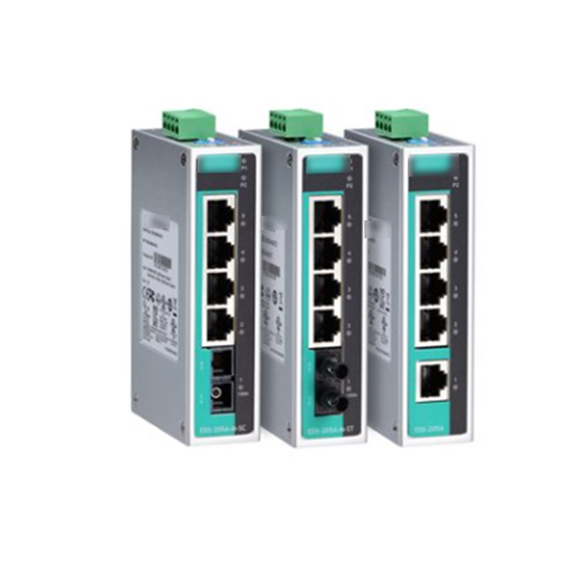 MOXA EDS-205A Commutateur Ethernet non géré à 5 ports pour l'automatisation industrielle du transport maritime