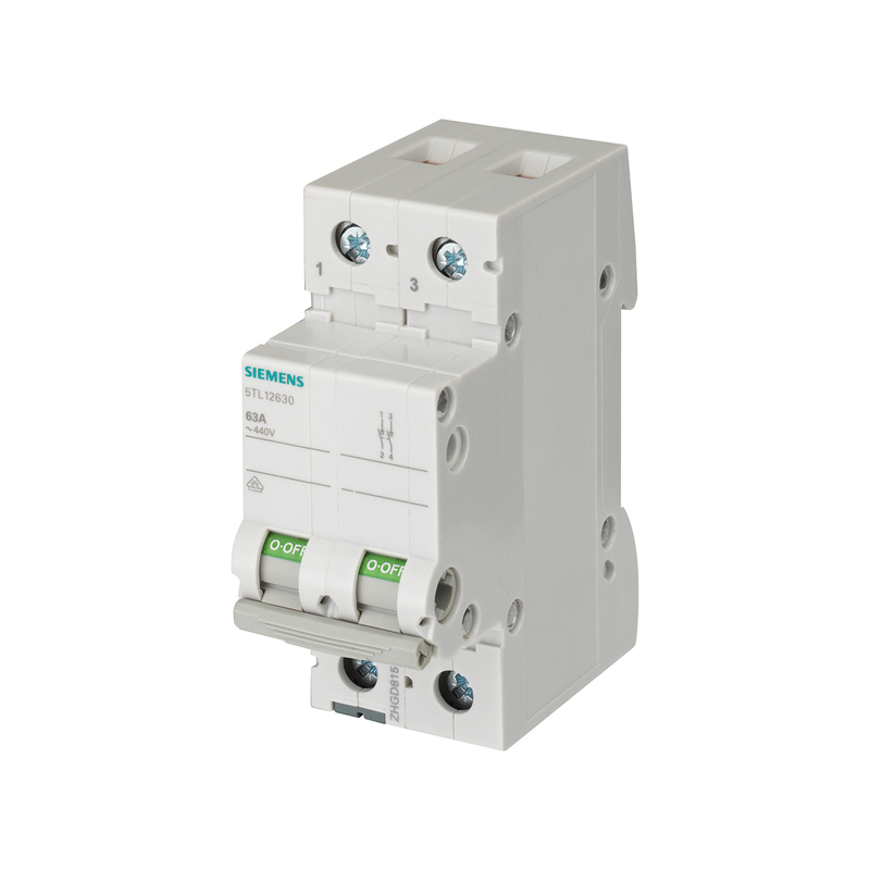5TL12630 Déconnecteur de la série 5TL 5TL1 63A 2P 5TL1263-0 pour l'emballage d'origine de Siemens