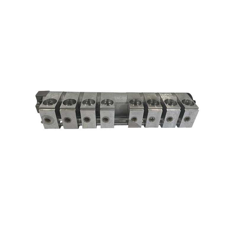 Bloc de collecteur de soupape à billes à 8 ports hydraulique pour la pression dans l'adaptateur